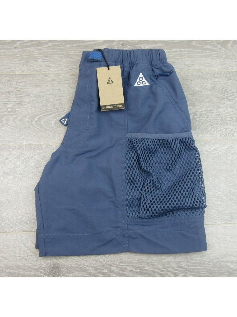 Nike ACG "Snowgrass" Cargo Shorts Men's Size Large Thunder Blue NEW - Picture 2 of 15